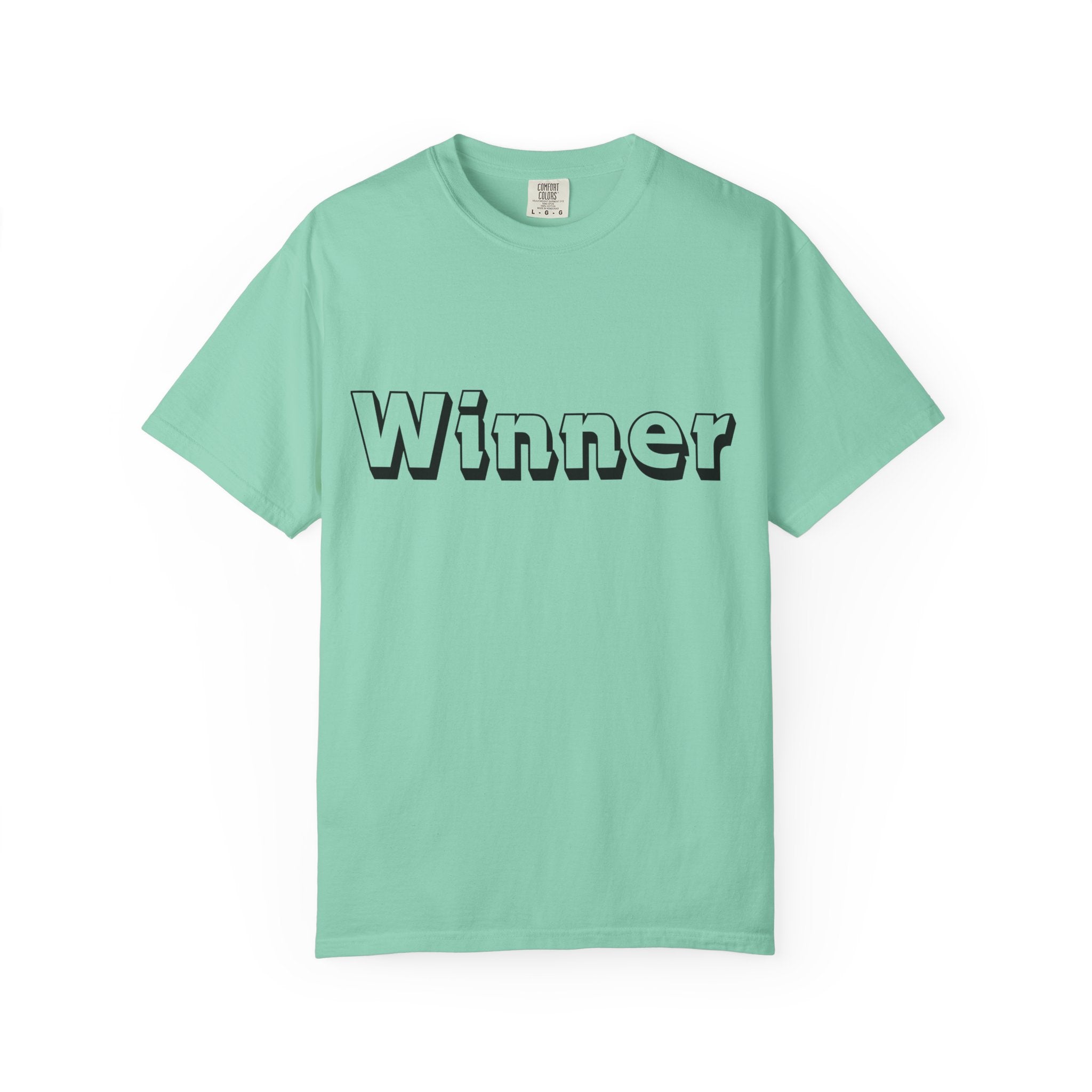 Garment-Dyed T-Shirt for Winners - Perfect Gift for Achievers, Sports Events, or Casual Style - Celebrate Success!