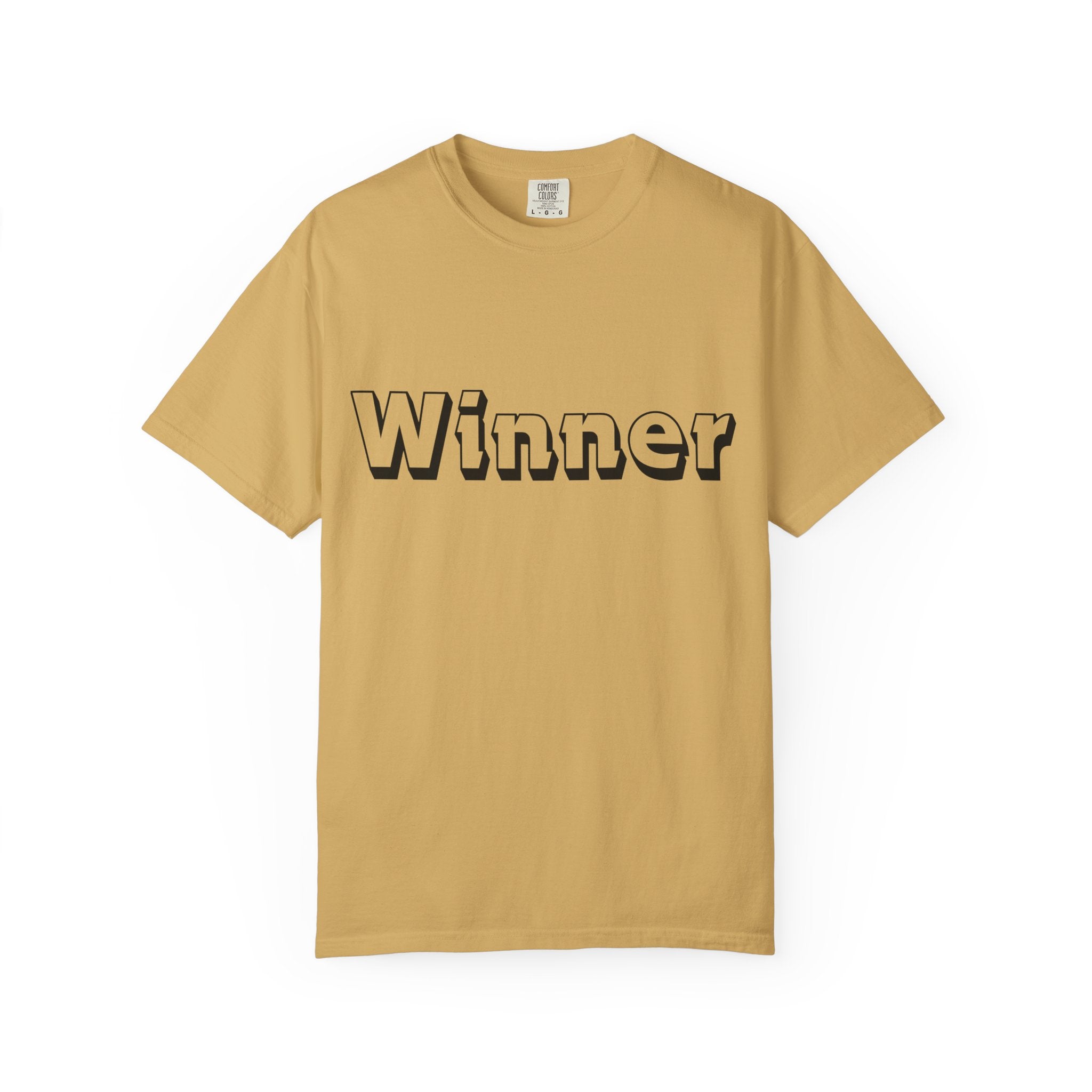 Garment-Dyed T-Shirt for Winners - Perfect Gift for Achievers, Sports Events, or Casual Style - Celebrate Success!