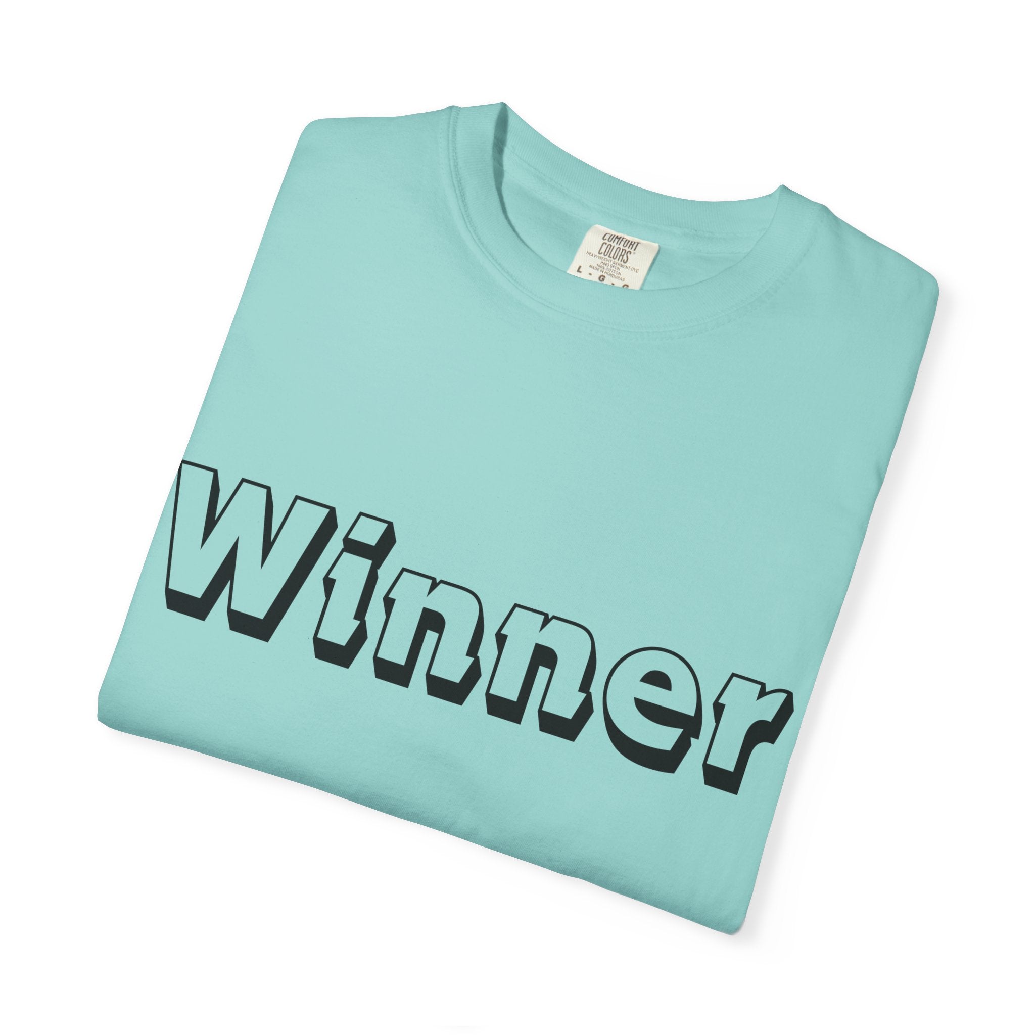 Garment-Dyed T-Shirt for Winners - Perfect Gift for Achievers, Sports Events, or Casual Style - Celebrate Success!