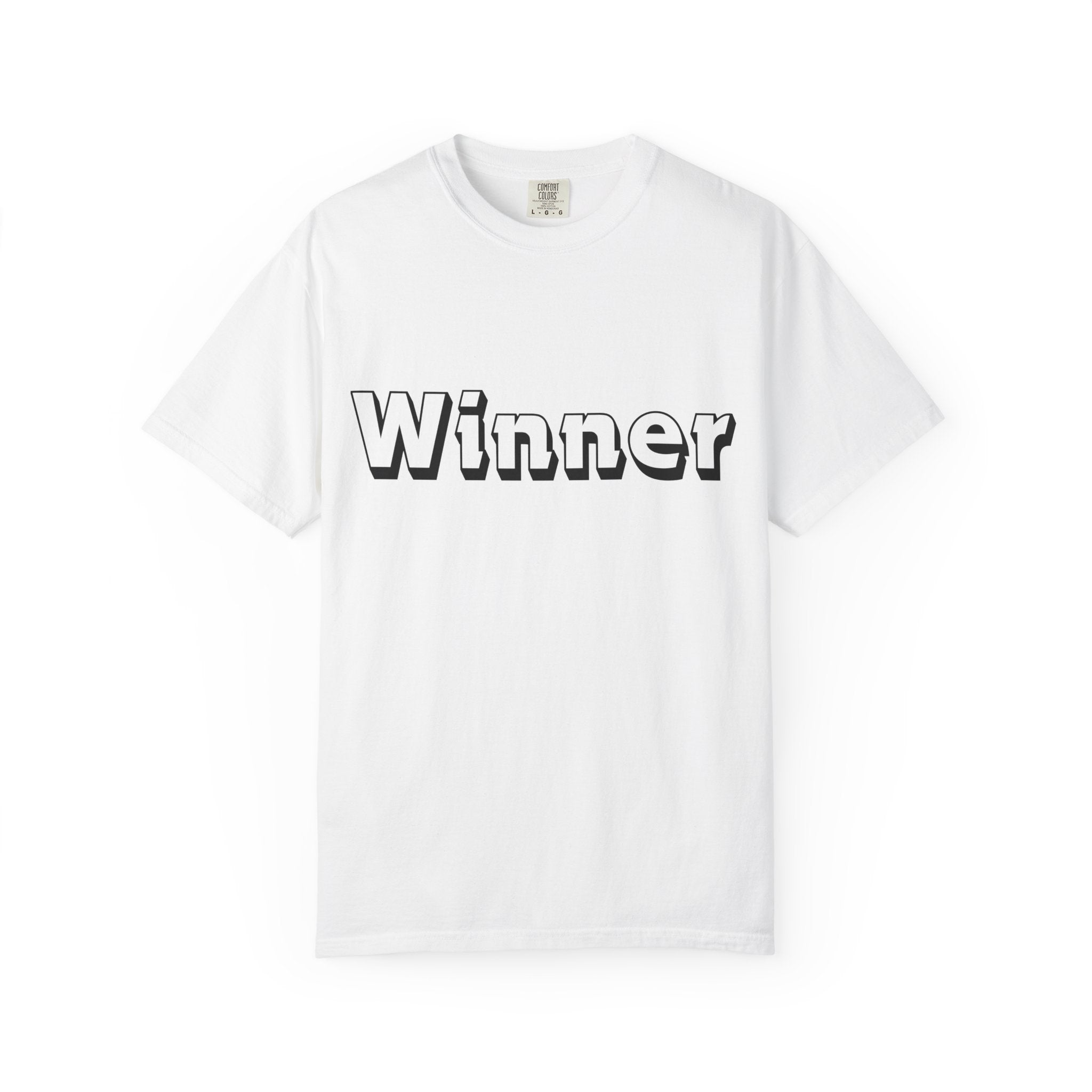 Garment-Dyed T-Shirt for Winners - Perfect Gift for Achievers, Sports Events, or Casual Style - Celebrate Success!