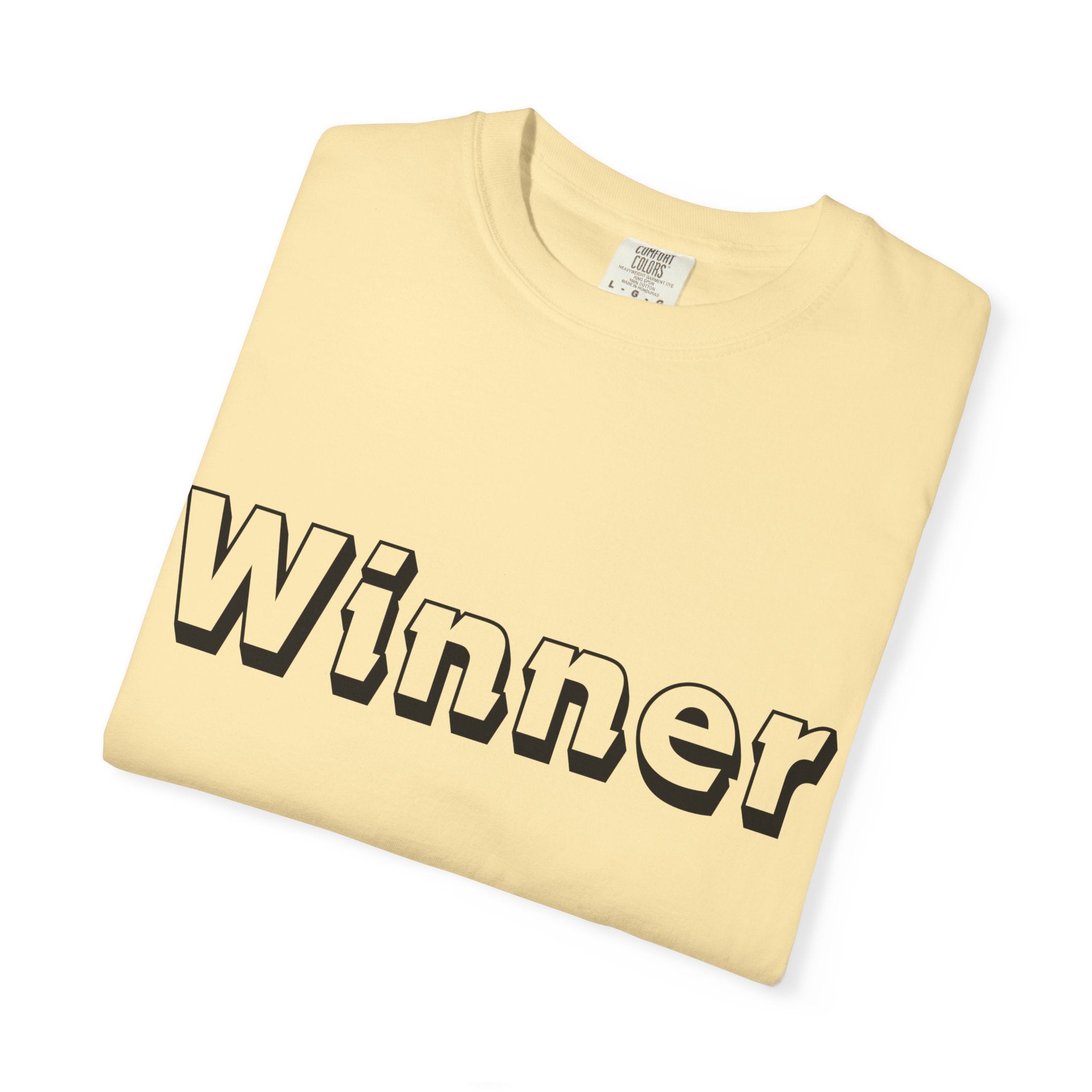 Garment-Dyed T-Shirt for Winners - Perfect Gift for Achievers, Sports Events, or Casual Style - Celebrate Success!