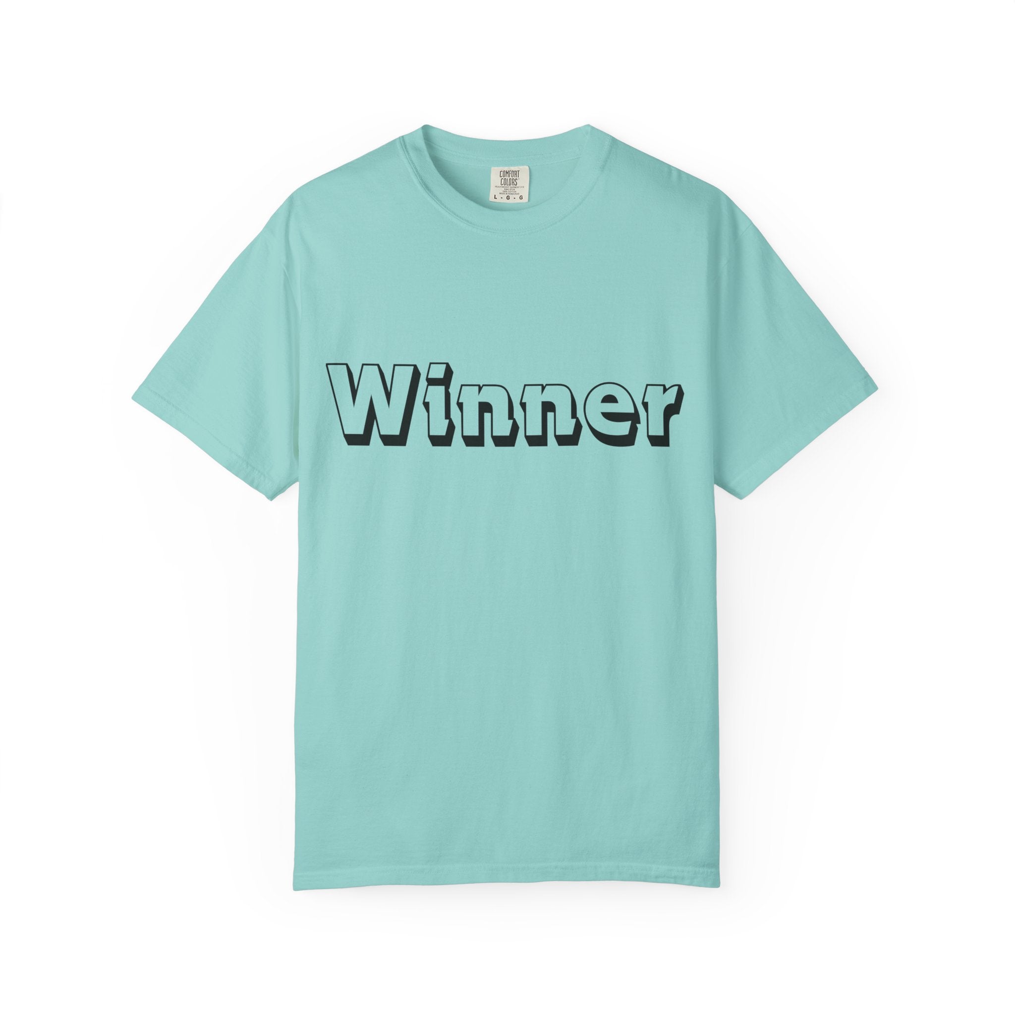 Garment-Dyed T-Shirt for Winners - Perfect Gift for Achievers, Sports Events, or Casual Style - Celebrate Success!