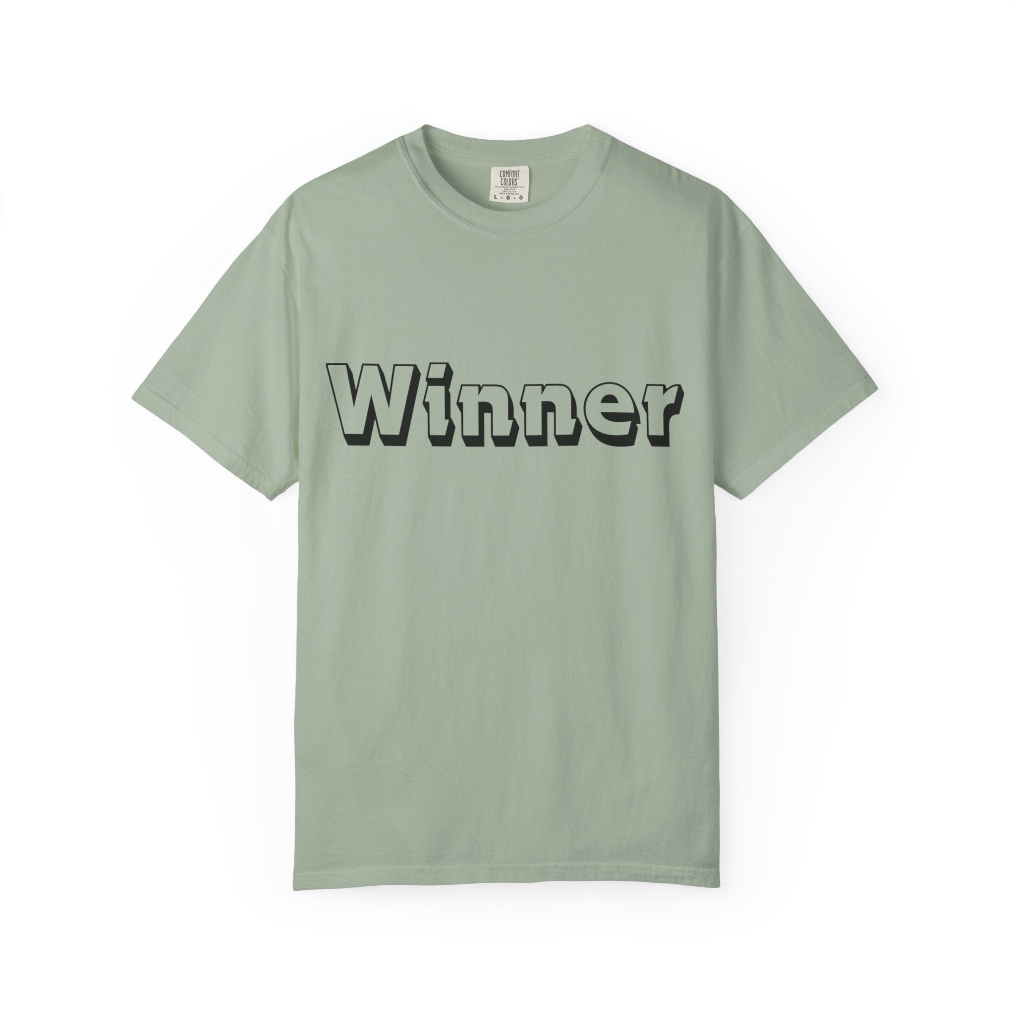 Garment-Dyed T-Shirt for Winners - Perfect Gift for Achievers, Sports Events, or Casual Style - Celebrate Success!
