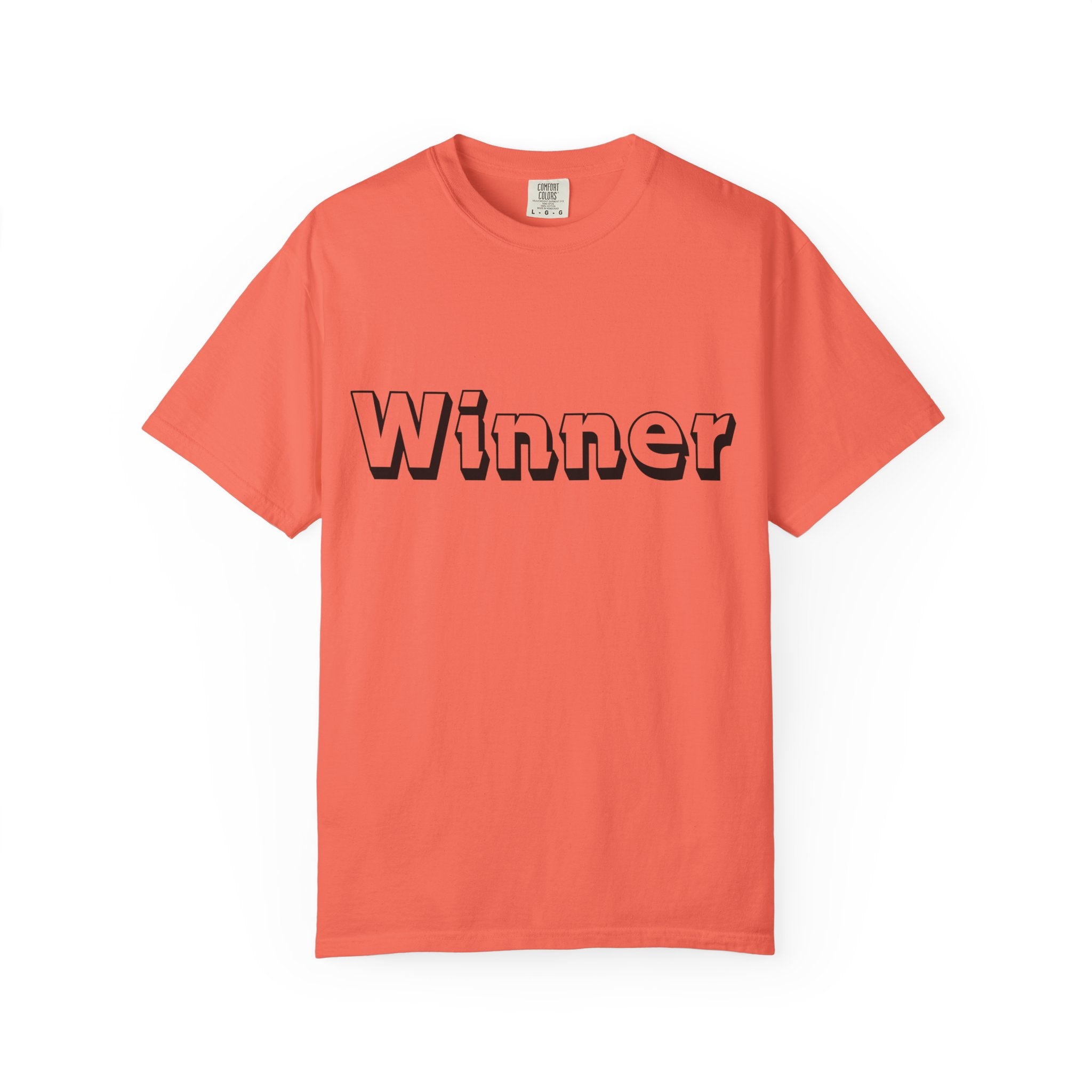 Garment-Dyed T-Shirt for Winners - Perfect Gift for Achievers, Sports Events, or Casual Style - Celebrate Success!