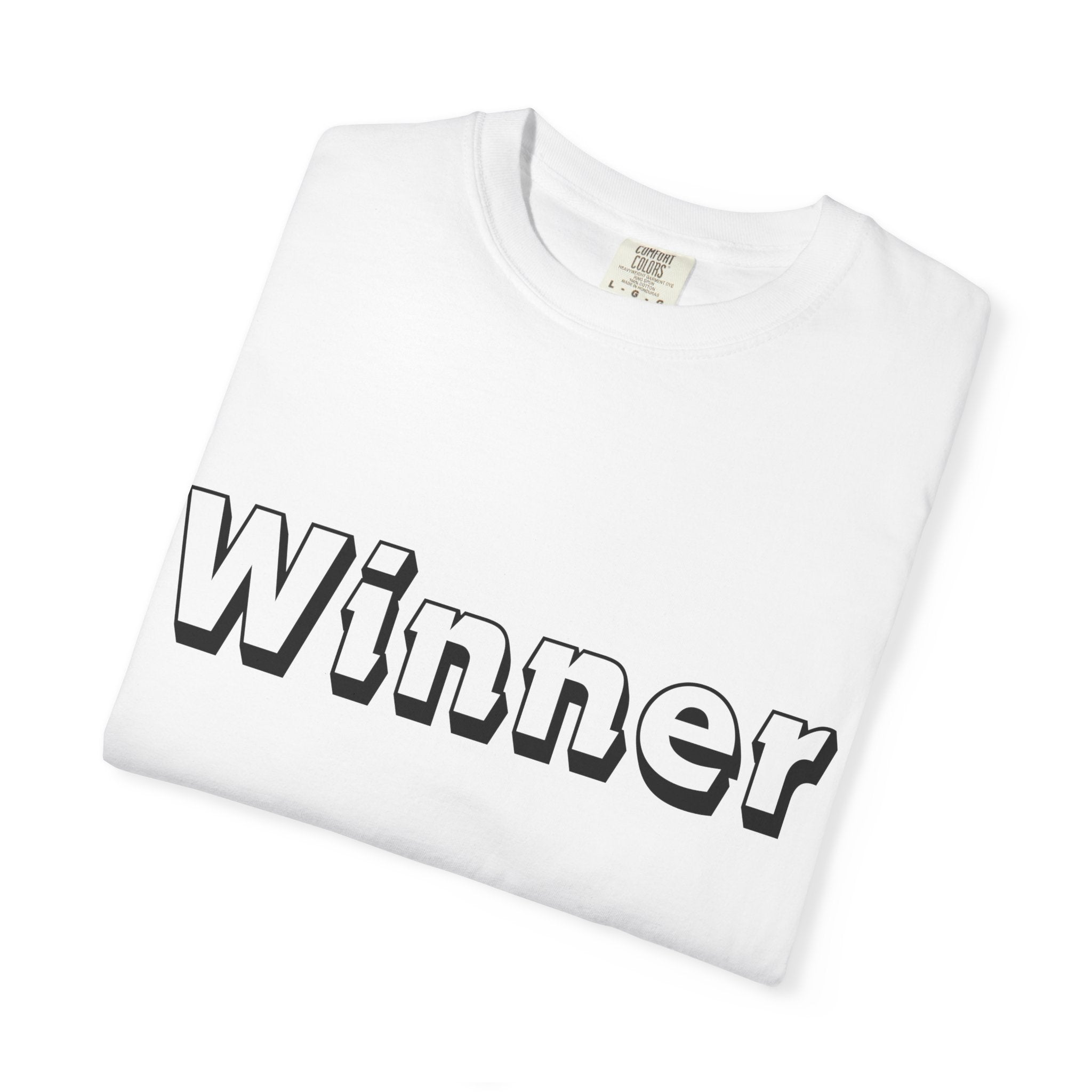Garment-Dyed T-Shirt for Winners - Perfect Gift for Achievers, Sports Events, or Casual Style - Celebrate Success!