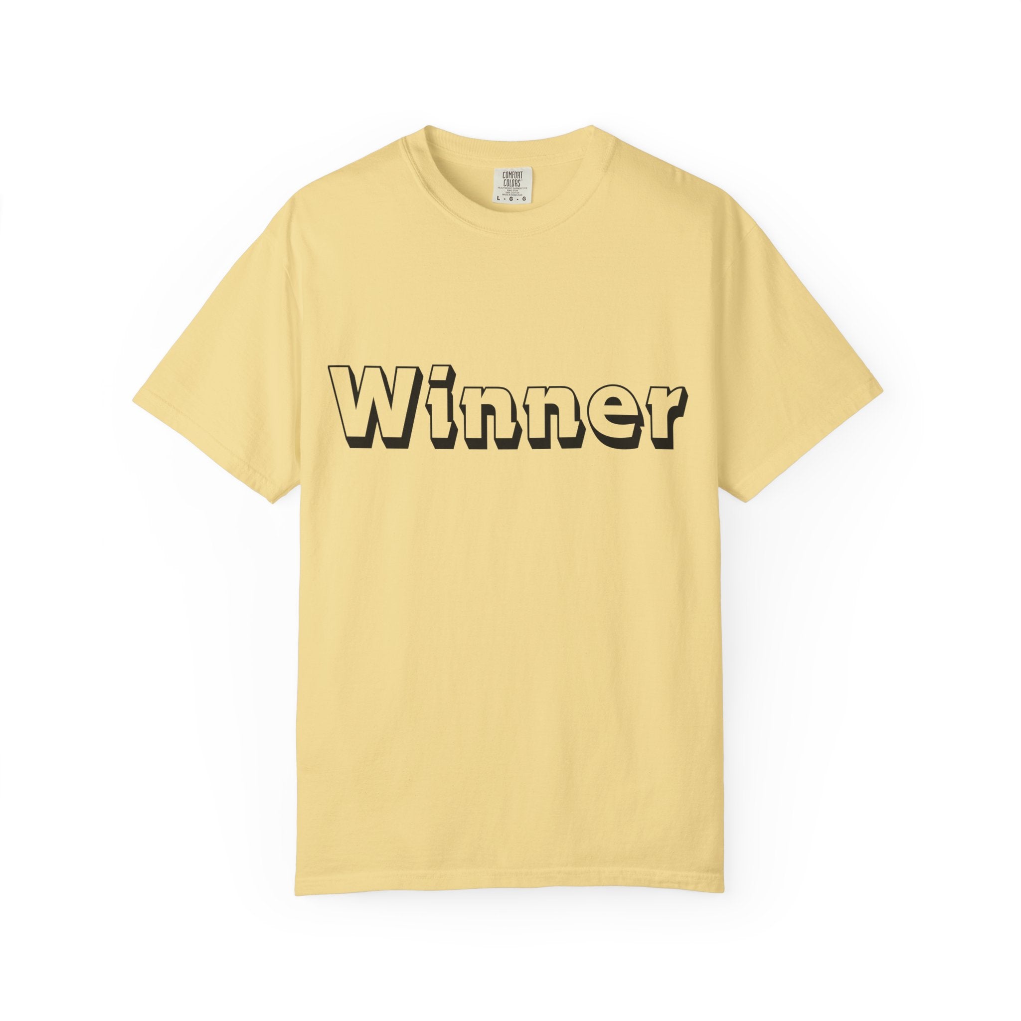 Garment-Dyed T-Shirt for Winners - Perfect Gift for Achievers, Sports Events, or Casual Style - Celebrate Success!