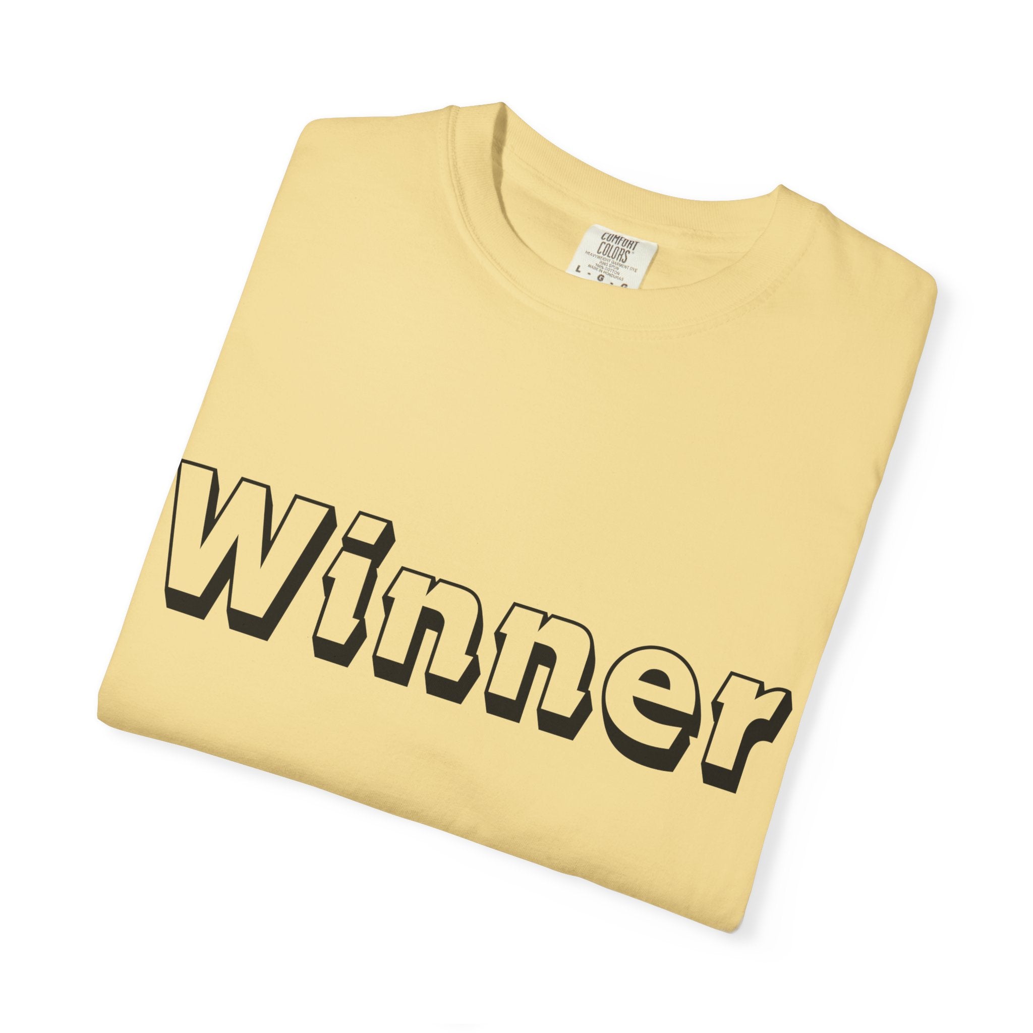 Garment-Dyed T-Shirt for Winners - Perfect Gift for Achievers, Sports Events, or Casual Style - Celebrate Success!