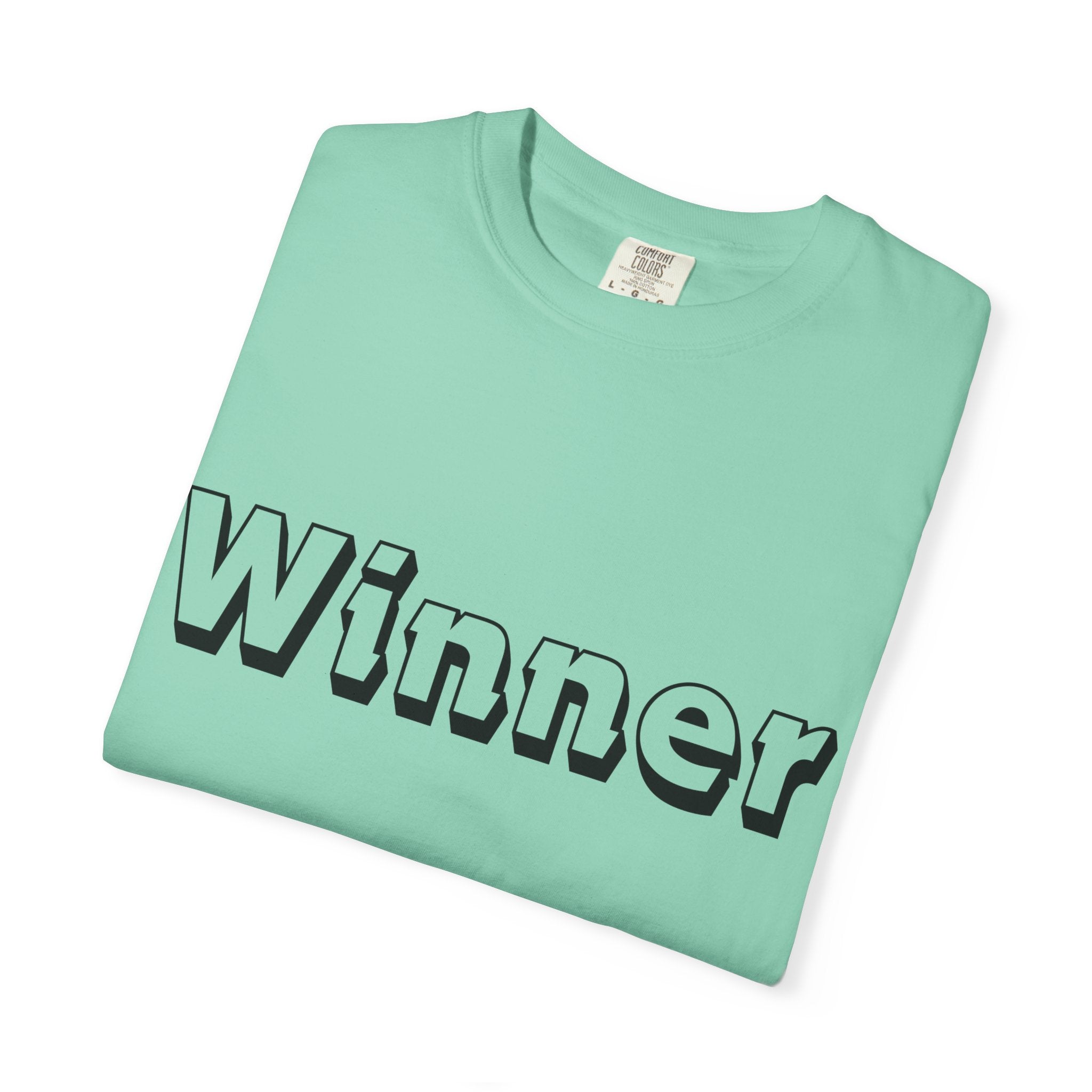 Garment-Dyed T-Shirt for Winners - Perfect Gift for Achievers, Sports Events, or Casual Style - Celebrate Success!