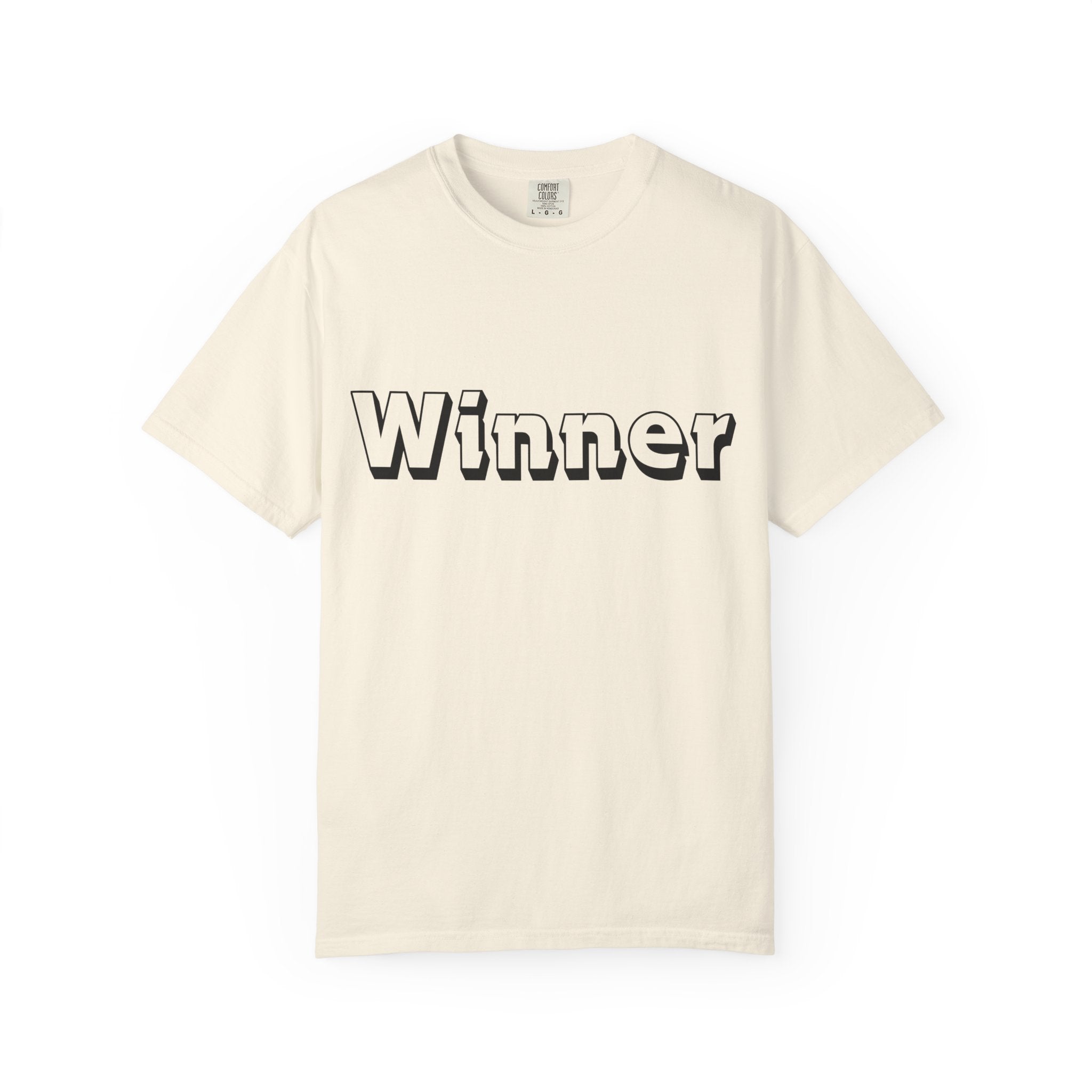 Garment-Dyed T-Shirt for Winners - Perfect Gift for Achievers, Sports Events, or Casual Style - Celebrate Success!