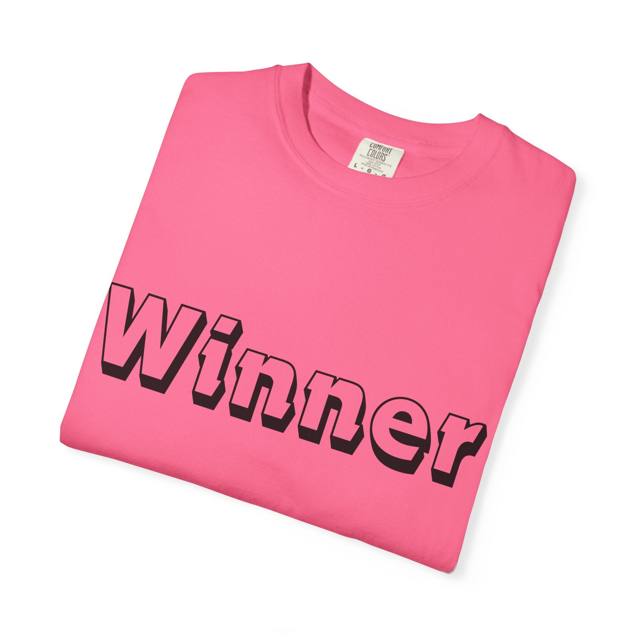 Garment-Dyed T-Shirt for Winners - Perfect Gift for Achievers, Sports Events, or Casual Style - Celebrate Success!