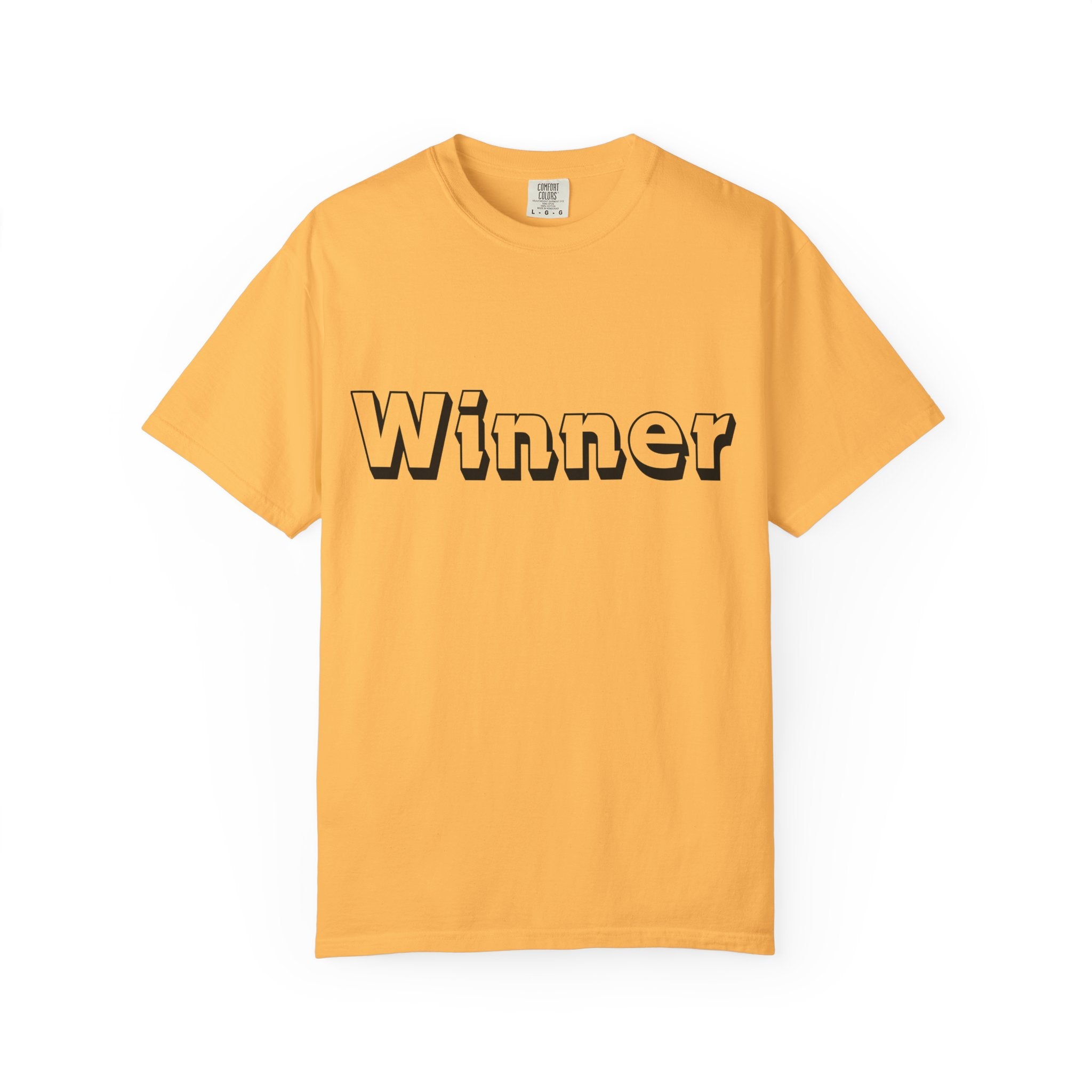 Garment-Dyed T-Shirt for Winners - Perfect Gift for Achievers, Sports Events, or Casual Style - Celebrate Success!