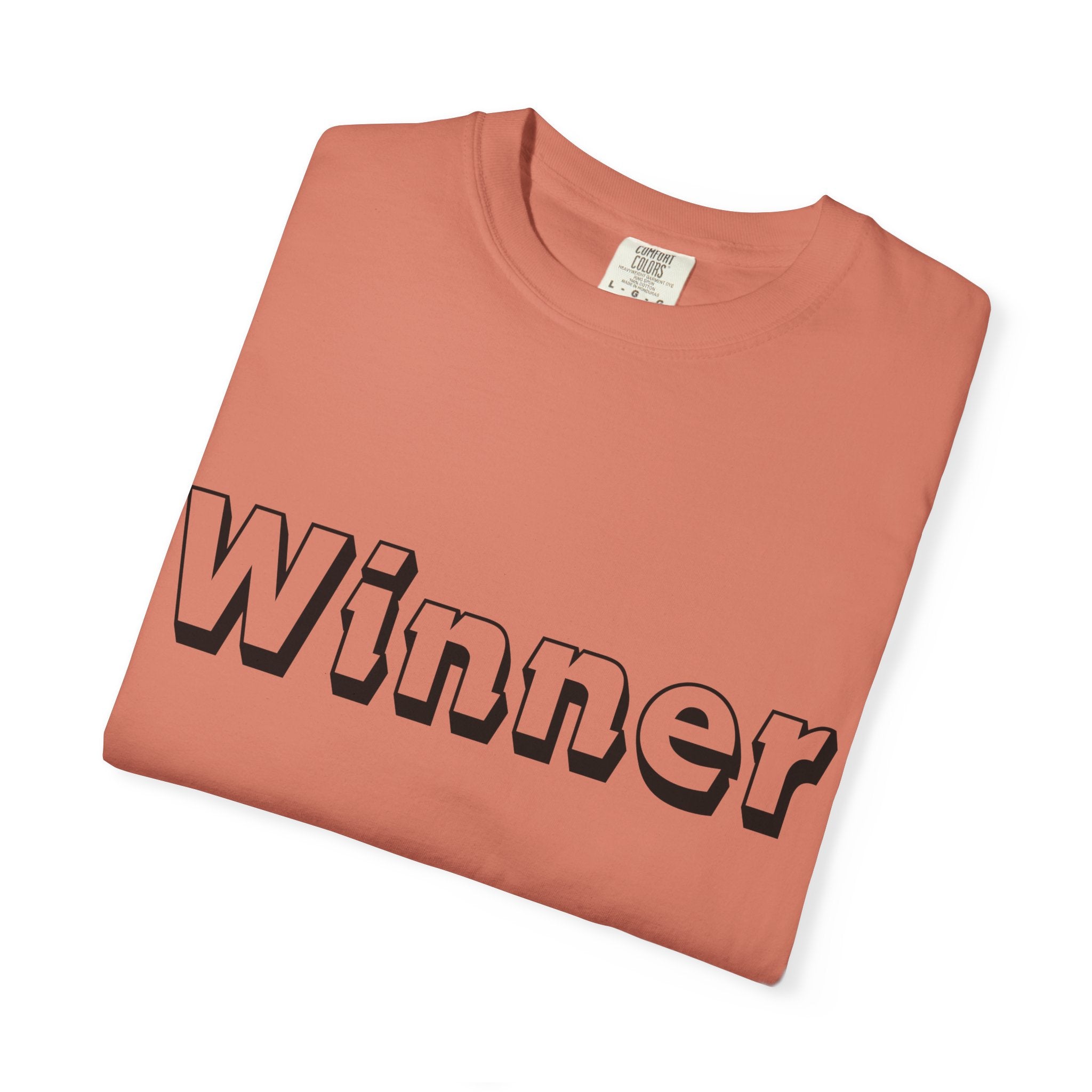 Garment-Dyed T-Shirt for Winners - Perfect Gift for Achievers, Sports Events, or Casual Style - Celebrate Success!
