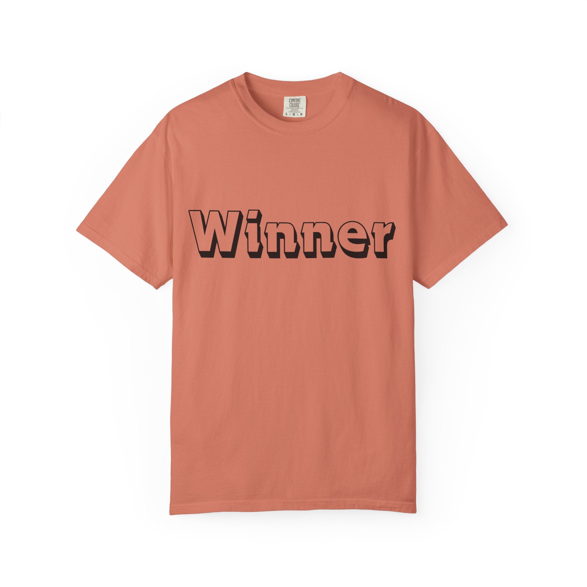 Garment-Dyed T-Shirt for Winners - Perfect Gift for Achievers, Sports Events, or Casual Style - Celebrate Success!