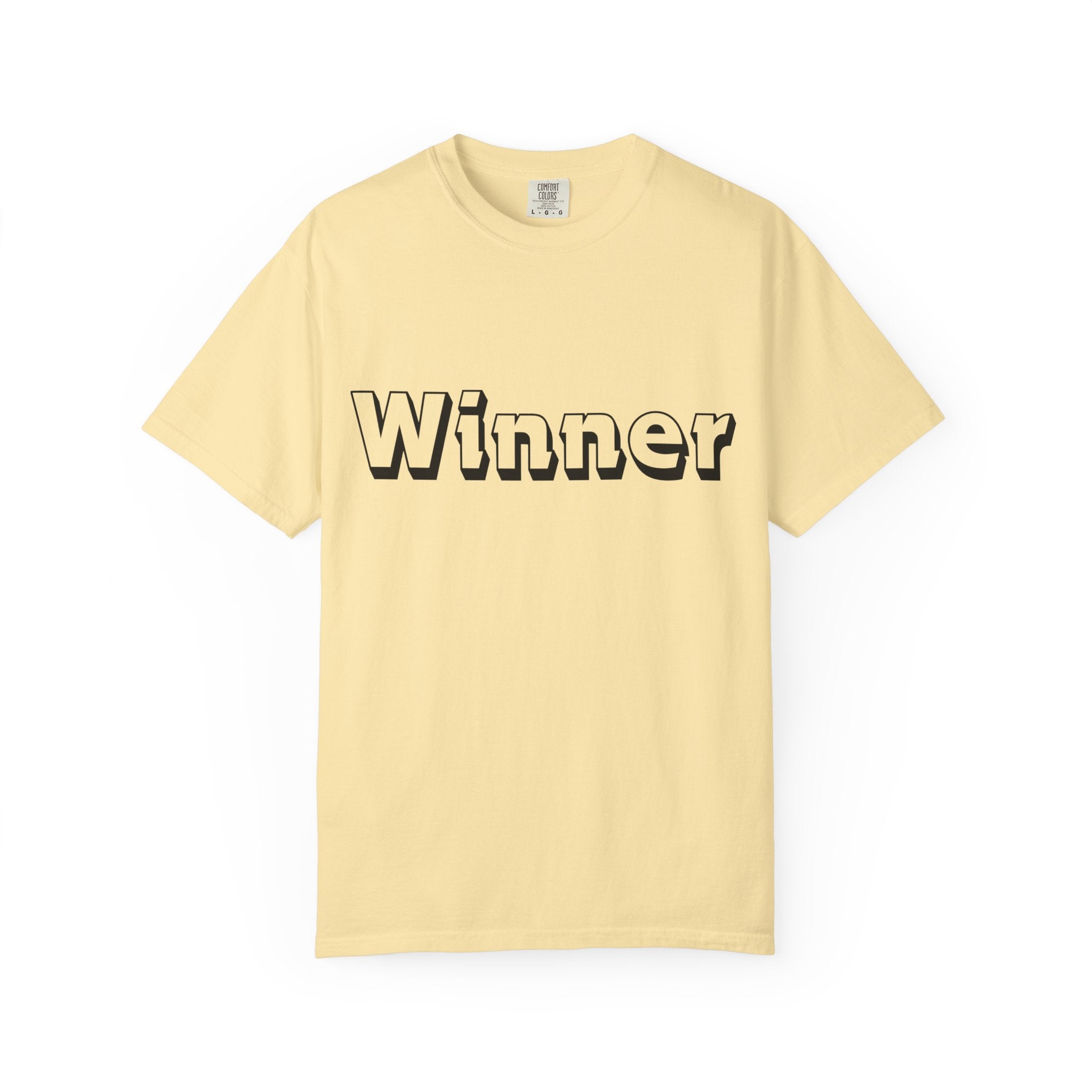 Garment-Dyed T-Shirt for Winners - Perfect Gift for Achievers, Sports Events, or Casual Style - Celebrate Success!